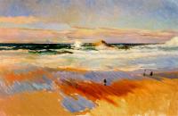 Joaquin Sorolla y Bastida - Biarritz beach